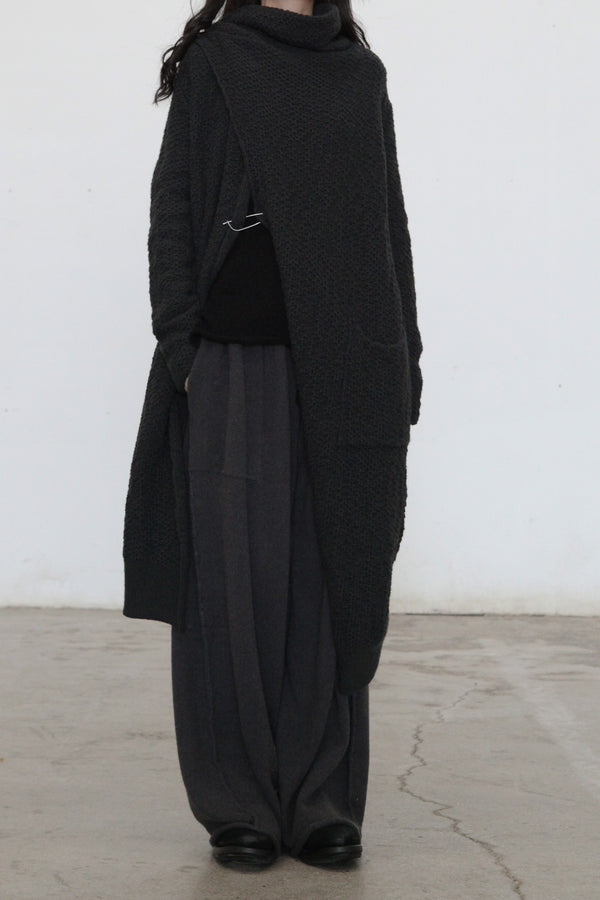 Daniel Andresen cardigan DRAKE charcoal (PDA65) 3